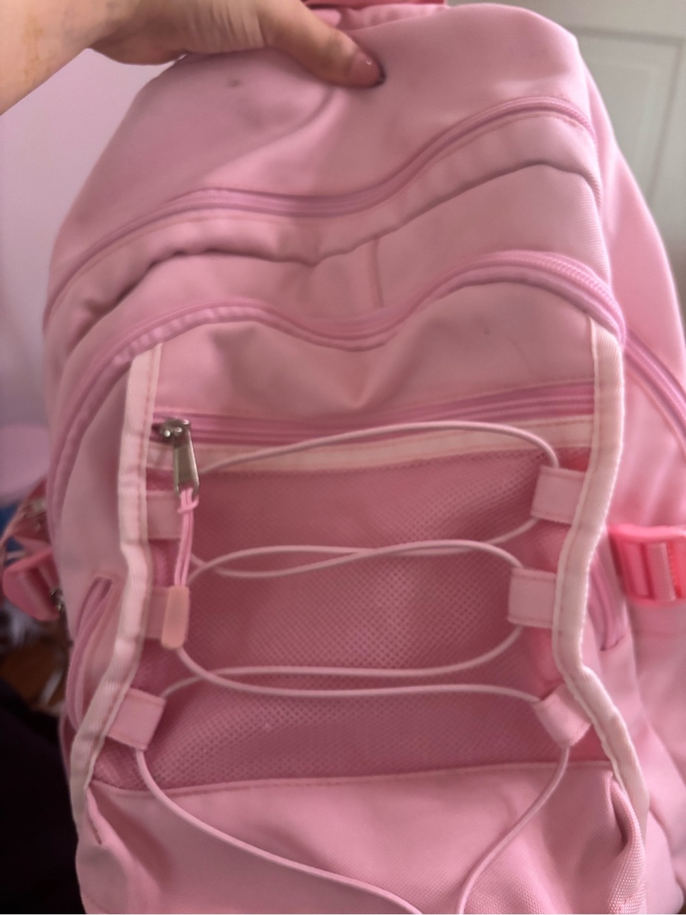 Pink school backpack - Picture 4 of 5